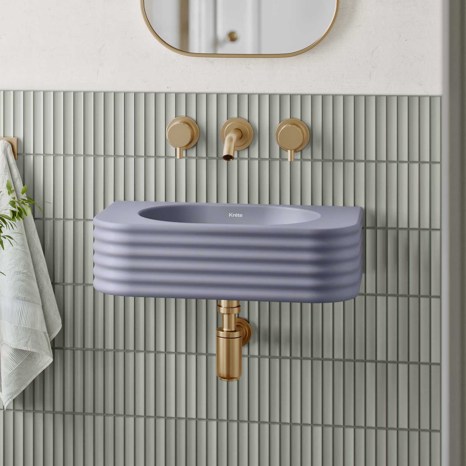 liliano blue grey concrete basin